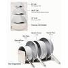Caraway 31-Piece Ceramic Cookware Bundle – Fry Pans, Saucepans, Sauté Pan, Dutch Oven, Petite Cooker, Stir Fry, Rondeau, Stock Pot, Grill & Griddle Pans, Roasting Pan, Racks, Organizers – Navy(Gray)