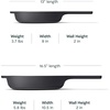 Caraway Enameled Cast Iron Bundle – 8″ Mini Skillet, 1.8 qt Sauce Pan with Lid & Storage Organizer – Durable, Non-Toxic Cookware for Stovetop & Oven – No Seasoning Required – Cream(Charcoal)