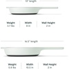 Caraway Enameled Cast Iron Bundle – 8″ Mini Skillet, 1.8 qt Sauce Pan with Lid & Storage Organizer – Durable, Non-Toxic Cookware for Stovetop & Oven – No Seasoning Required – Cream(Light Mist)