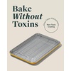 Caraway Non-Stick Ceramic Baking Sheet & Cooling Rack Bundle – Ceramic Coated – Non-Toxic, PTFE & PFOA Free – Large (18″x13″), Small (9”x13”), & Cooling Racks – Gray(Marigold)