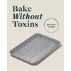 Caraway Non-Stick Ceramic Baking Sheet & Cooling Rack Bundle – Ceramic Coated – Non-Toxic, PTFE & PFOA Free – Large (18″x13″), Small (9”x13”), & Cooling Racks – Gray(Perracotta)