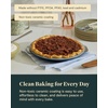 Caraway Pie Pan – 9” Non-Stick Ceramic Baking Pan with Handles – Oven Safe up to 550ºF – Non-Toxic, PTFE & PFOA Free – Perracotta(Black)