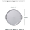 Caraway Pizza Pan – 15” Non-Stick Ceramic Baking Pan with Handles – Oven Safe up to 550ºF – Non-Toxic, PTFE & PFOA Free – Perracotta(Slate)