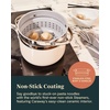Caraway Small & Large Steamer Set – Made with Handles – Non Stick, Non Toxic Coating – Steam Veggies, Seafood, and More – Compatible With Our Dutch Oven or Sauce Pan – 3qt & 6.5qt – Stainless Steel(Stainless Steel)
