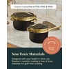 Caraway Small & Large Steamer Set – Made with Handles – Non Stick, Non Toxic Coating – Steam Veggies, Seafood, and More – Compatible With Our Dutch Oven or Sauce Pan – 3qt & 6.5qt – Stainless Steel(Gold)