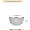 Caraway Stainless Steel Strainer – 2 qt Kitchen Strainer – Mesh Colander with Raised Base for Efficient Drainage – Non-Toxic, PFAS-Free(Stainless Steel)