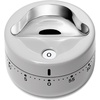 Caraway Mechanical Kitchen Timer – Stainless Steel 60 Minute Wind Up Timer – Side and Top Display for Cooking, Baking, and Daily Routines – Cream(Gray)