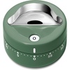 Caraway Mechanical Kitchen Timer – Stainless Steel 60 Minute Wind Up Timer – Side and Top Display for Cooking, Baking, and Daily Routines – Cream(Sage)
