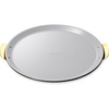 Caraway Pizza Pan – 15” Non-Stick Ceramic Baking Pan with Handles – Oven Safe up to 550ºF – Non-Toxic, PTFE & PFOA Free – Perracotta(Black)
