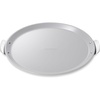 Caraway Pizza Pan – 15” Non-Stick Ceramic Baking Pan with Handles – Oven Safe up to 550ºF – Non-Toxic, PTFE & PFOA Free – Perracotta(Gray)