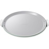 Caraway Pizza Pan – 15” Non-Stick Ceramic Baking Pan with Handles – Oven Safe up to 550ºF – Non-Toxic, PTFE & PFOA Free – Perracotta(Sage)