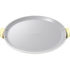 Caraway Pizza Pan – 15” Non-Stick Ceramic Baking Pan with Handles – Oven Safe up to 550ºF – Non-Toxic, PTFE & PFOA Free – Perracotta(White)