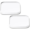 Caraway Spoon Rest Set of 2 – Stackable Spoon Holder for Kitchen Counter – Drip Catching, Heat-Resistant Design – Non-Slip Base – Cream(White)