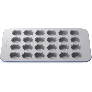 Caraway 24-Cup Mini Muffin Pan – Non-Stick Ceramic Baking Pan – Ergonomic & Easy to Handle – Oven Safe up to 550ºF – Non-Toxic, PTFE & PFOA Free – Perracotta(Slate)