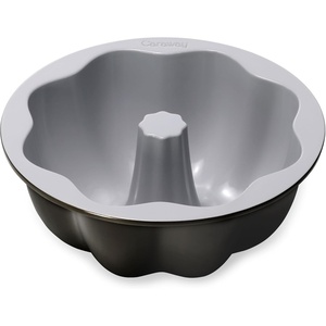 Caraway Fluted Cake Pan – 9.5” Non-Stick Ceramic Baking Pan – Ergonomic & Easy to Handle – Oven Safe up to 550ºF – Non-Toxic, PTFE & PFOA Free – Perracotta(Black)