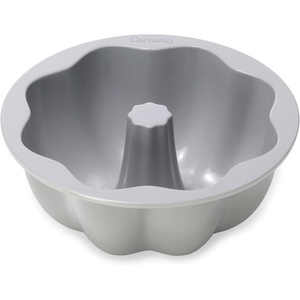 Caraway Fluted Cake Pan – 9.5” Non-Stick Ceramic Baking Pan – Ergonomic & Easy to Handle – Oven Safe up to 550ºF – Non-Toxic, PTFE & PFOA Free – Perracotta(Gray)