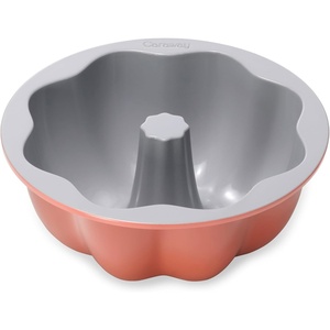 Caraway Fluted Cake Pan – 9.5” Non-Stick Ceramic Baking Pan – Ergonomic & Easy to Handle – Oven Safe up to 550ºF – Non-Toxic, PTFE & PFOA Free – Perracotta(Perracotta)
