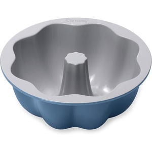 Caraway Fluted Cake Pan – 9.5” Non-Stick Ceramic Baking Pan – Ergonomic & Easy to Handle – Oven Safe up to 550ºF – Non-Toxic, PTFE & PFOA Free – Perracotta(Slate)