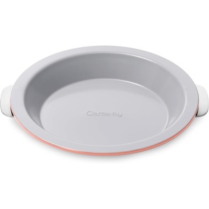 Caraway Pie Pan – 9” Non-Stick Ceramic Baking Pan with Handles – Oven Safe up to 550ºF – Non-Toxic, PTFE & PFOA Free – Perracotta(Perracotta)