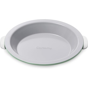 Caraway Pie Pan – 9” Non-Stick Ceramic Baking Pan with Handles – Oven Safe up to 550ºF – Non-Toxic, PTFE & PFOA Free – Perracotta(Sage)