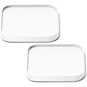 Caraway Spoon Rest Set of 2 – Stackable Spoon Holder for Kitchen Counter – Drip Catching, Heat-Resistant Design – Non-Slip Base – Cream(White)
